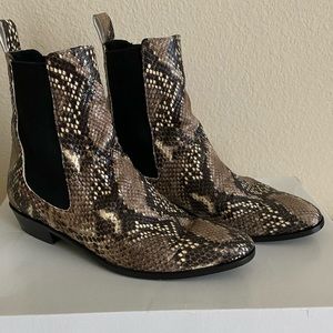 WeWoreWhat The Archive snakeskin ankle boots